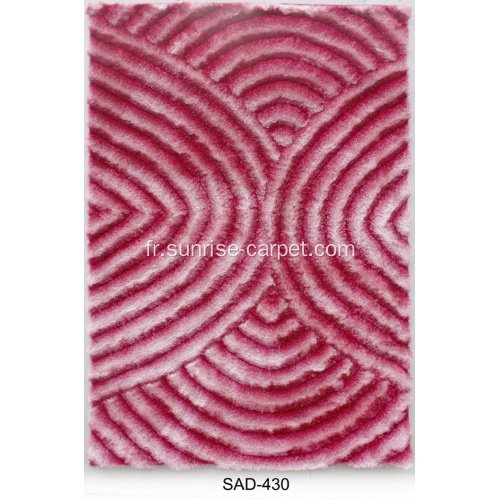 Tapis Shaggy polyester conception 3D